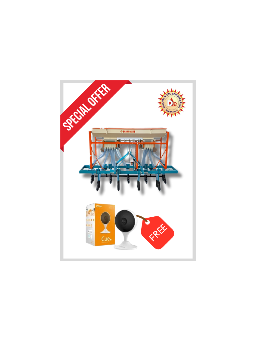 Multi Crop Mini Seed Drill 9-Tyne (Dharti Agro)